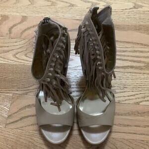 FALCHI BY FALCHI‎ AMANDA FRINGE DETAIL SANDAL 8.5 M